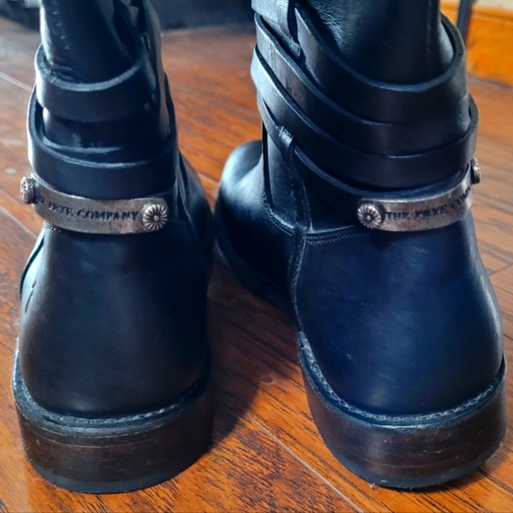 Frye Shirley OTK Leather Boots 7M Brown Riding Western Classic Tall Knee High - Picture 8 of 9